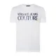 Versace Jeans Couture T-shirt o kroju slim fit z metalicznym nadrukiem