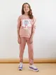Spodnie dresowe jogger - Różowy