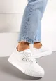 Białe Sneakersy Skórzane na Platformie Ulvinasa