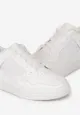 Białe Buty Sportowe Sznurowane z Wstawkami Yolanor