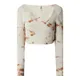 Only Bluzka krótka z długim rękawem z mieszanki bawełny ekologicznej model ‘Clara’