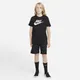 Bawełniany T-shirt dla dużych dzieci Nike Sportswear - Czerń
