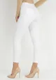 Białe Jeansy Skinny z Efektem Push Up Muhi