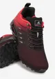 Czarno-Czerwone Buty Sportowe Sznurowane Olmun