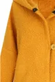 Miodowy płaszcz oversize z kapturem TIFFANY