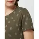 Tom Tailor T-shirt z bawełny ekologicznej z nadrukami w palmy
