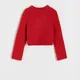 Gładki sweter - Czerwony