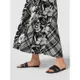 Polo Ralph Lauren Długa spódnica z lnu ze wzorem w kratę i kwiatowym wzorem