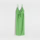 Sukienka midi z wiskozy - Zielony