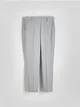 Spodnie cyagretki o dopasowanym fasonie, wykonane z gładakiej tkaniny z dodatkiem wiskozy. - jasnoszary