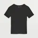 Gładka i dopasowana koszulka Basic czarna - Czarny