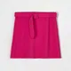 Spódnica mini z paskiem - Różowy