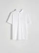 Koszulka polo o regularnym kroju, wykonana z bawełny. - biały