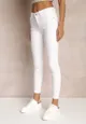 Białe Jeansy Skinny z Efektem Push Up Karinali