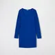 Sukienka mini prążkowana - Niebieski