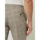 CG - Club of Gents Spodnie do garnituru o kroju slim fit z wzorem w pepitkę model ‘Cole’