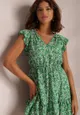 Zielona Sukienka Leucesis