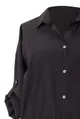 Czarna bluzka / koszula z falbanką SABRINA