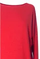 CZERWONA bluzka tunika BASIC (ciepły materiał)