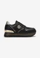 Czarne Sneakersy z Wkładką ze Skóry Naturalnej Asaros