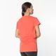Koralowy damski t-shirt z nadrukiem kota- Odzież - Koralowy || Czerwony