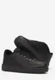 Czarne Sznurowane Buty Sportowe z Cholewką przed Kostkę Anory