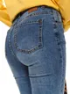 Spodnie jeansowe z paskiem w zwierzęcy nadruk