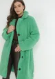 Zielony Płaszcz Futrzany Teddy Gavi