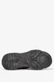 Czarne sneakersy na platformie buty sportowe sznurowane casu 19/4/21/b