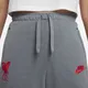 Spodnie piłkarskie z dzianiny dla dużych dzieci Liverpool FC Nike Dri-FIT - Szary