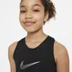 Koszulka treningowa bez rękawów dla dużych dzieci (dziewcząt) Nike Dri-FIT One - Czerń