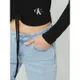 Calvin Klein Jeans Bluzka krótka z dekoltem w serek