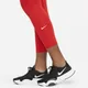 Damskie legginsy 7/8 ze średnim stanem i nadrukiem Nike Dri-FIT One Icon Clash - Czerwony
