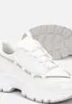 Białe Sneakersy ze Stoperem na Grubej Podeszwie Saighan
