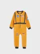 Ciepła, polarowa piżama imitująca kombinezon kosmiczny NASA. - pomarańczowy