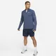 Męska bluza do biegania z zamkiem 1/2 Nike Dri-FIT - Niebieski