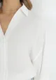 Biała Bawełniana Koszula Oversize z Szerokimi Rękawami Melillia