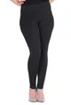 POLSKIE czarne antycellulitowe legginsy plus size PUSH-UP - TESSA