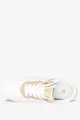Białe sneakersy na platformie buty sportowe sznurowane casu 7-k2221d