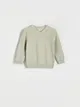 Sweter o prostym fasonie, wykonany z przyjemnej w dotyku, bawełnianej dzianiny. - jasnozielony