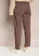 Brązowe Bawełniane Spodnie Dresowe Arnhilla