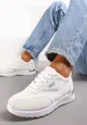 Białe Sznurowane Buty Sportowe do Kostki na Płaskiej Podeszwie Xitla