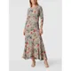 Polo Ralph Lauren Długa sukienka z długim rękawem i kwiatowym wzorem