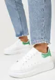 Biało-Zielone Sneakersy Sondos