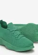 Zielone Wsuwane Buty Sportowe z Wkładką Amortyzującą i Perforacją Mozeni
