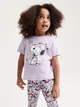 T-shirt Snoopy - Fioletowy