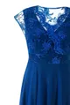 Kobaltowa wieczorowa sukienka z koronką LUCILLE