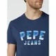 Pepe Jeans T-shirt o kroju regular fit z nadrukiem z logo model ‘Graham’