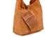zamszowa torebka skórzana na ramię z saszetką camelowa N88 brązowy, beżowy