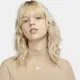 Damska koszulka z długim rękawem i półgolfem Nike Sportswear Collection Essentials - Brązowy
